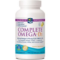 Complete Omega-D3, Lemon Flavor, 120 Softgels, Nordic Naturals