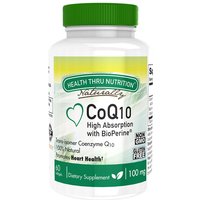 CoQ-10 100 mg with BioPerine, Value Size, 120 Softgels, Health Thru Nutrition