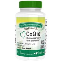 CoQ-10 100 mg with BioPerine, 60 Softgels, Health Thru Nutrition