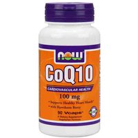 CoQ10 100mg with Hawthorn Berry Vegetarian 90 Vcaps, NOW Foods
