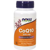 Coq10 200 mg, Coenzyme Q10, 60 Vegetarian Capsules, NOW Foods
