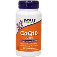 CoQ10 30 mg Veg Cap, Coenzyme Q10, 120 Vegetarian Capsules, NOW Foods