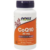 CoQ10 30 mg Veg Cap, Coenzyme Q10, 60 Vegetarian Capsules, NOW Foods
