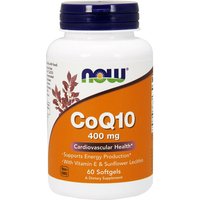 Coq10 400 mg High Potency, 60 Softgels, NOW Foods