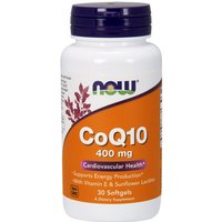 CoQ10 400mg, Coenzyme Q10 30 Softgels, NOW Foods