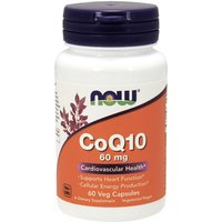 CoQ10 60 mg Veg Cap, 60 Vegetarian Capsules, NOW Foods