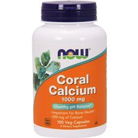 Coral Calcium 1000mg 100 Vcaps, NOW Foods