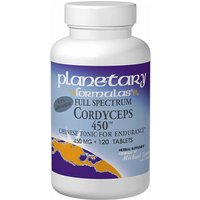 Cordyceps Sinensis 450 (Dong Chong Xia Cao) Full Spectrum 120 tabs, Planetary Herbals