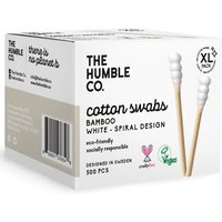 Cotton Swabs - Spiral Tip - White, 500 pcs, The Humble Co.