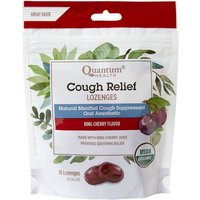 Cough Relief Lozenges - Bing Cherry, 18 Lozenges, Quantum Health