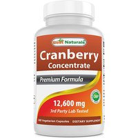 Cranberry Concentrate 12600 mg, 180 Vegetarian Capsules, Best Naturals