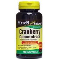 Cranberry Concentrate, 90 Softgels, Mason Natural