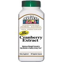 Cranberry Extract 200 Vegetarian Capsules, 21st Century Health Care