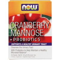 Cranberry Mannose plus Probiotics, 24 Packets/Box, NOW Foods