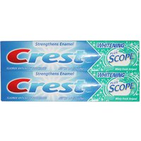 Crest Fluoride Anticavity Toothpaste, Whitening Plus Scope, 8 oz x 2 pc