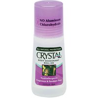 Mineral Deodorant Roll-On, Unscented, 2.25 oz, Crystal Body Deodorant