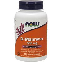 D-Mannose 500 mg, 120 Capsules, NOW Foods