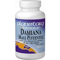 Damiana Male Potential, Value Size, 180 Tablets, Planetary Herbals