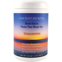 Aromatherapy Dead Sea Mineral Baths, Unscented, 2 lb, Ancient Secrets