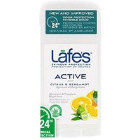 Lafes Twist Stick Deodorant - Active, 2.25 oz, Natural BodyCare