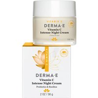 Derma E Vitamin C Intense Night Cream with Probiotics & Rooibos, 2 oz