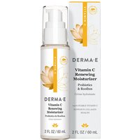 Derma E Vitamin C Renewing Moisturizer Lotion with Probiotics & Rooibos, 2 oz