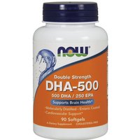 DHA 500 mg, 90 Softgels, NOW Foods