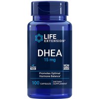 DHEA 15 mg (Dehydroepiandrosterone), 100 Capsules, Life Extension