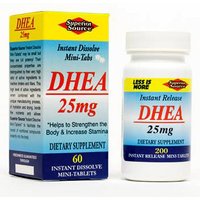 DHEA 25 mg, 60 Instant Dissolve Tablets, Superior Source
