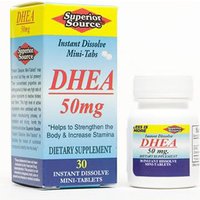 DHEA 50 mg, 100 Instant Dissolve Tablets, Superior Source