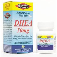 DHEA 50 mg, 30 Instant Dissolve Tablets, Superior Source