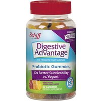 Digestive Advantage Probiotic Gummies, Sustenex Chewable, 60 Gummies, Schiff