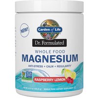 Dr. Formulated Whole Food Magnesium Powder, Raspberry Lemon, Value Size, 14.9 oz (421.5 g), Garden of Life