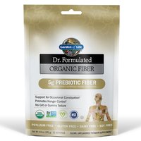 Dr. Formulated Organic Fiber Powder - Unflavored, 192 g (32 Servings), Garden of Life
