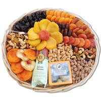 Dried Fruit & Nut Holiday Gift Basket, 62 oz, Vacaville Fruit Company