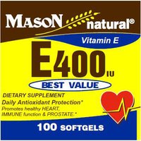 Vitamin E 400 IU, 100 Softgels, Mason Natural