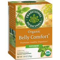 Organic Belly Comfort Peppermint Tea, 16 Tea Bags, Traditional Medicinals Teas