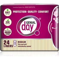 Eco Certified Cotton Menstrual Liners with Anion Strip, 24 ct, Genial Day
