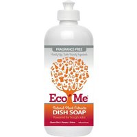 Eco-Me Dish Soap Liquid, Natural Plant Extracts, Fragrance Free, 16 oz