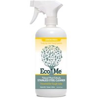 Eco-Me Stainless Steel Polish Cleaner, Natural Plant Extracts, Lemon Fresh, 16 oz