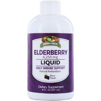 Elderberry Liquid with Zinc & Vitamin C, 8 oz, Garden Greens