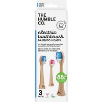 Electric Toothbrush Bamboo Replaceable Heads - Original, 3 Pack, The Humble Co.