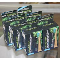 Electric Toothbrush Head with Soft Tapered-Tip Bristles, 6 Pack, WooBamboo