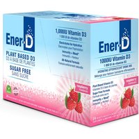 Ener-D Sugar Free Vitamin D Drink Mix Powder - Raspberry, 24 Packets, Ener-Life