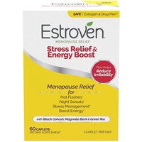 Estroven Menopause Stress Relief & Energy Boost, 60 Caplets