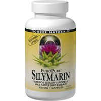 EuroPure Silymarin, Euopean Milk Thistle, 30 Vegetarian Capsules, Source Naturals