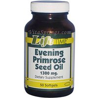 Evening Primrose Oil 1300 mg, 50 Softgels, LifeTime