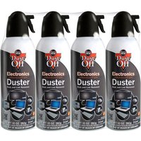 Falcon Dust-Off Electronics Compressed Gas Duster, 10 oz x 4 Pack