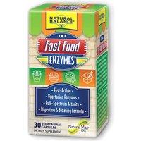 Fast Food Enzymes, 30 Veggie Caps, Natural Balance
