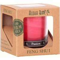 Feng Shui Jar Candle in Gift Box, with Pure Essential Oils, Fire Passion (Red), 2.5 oz, Aloha Bay